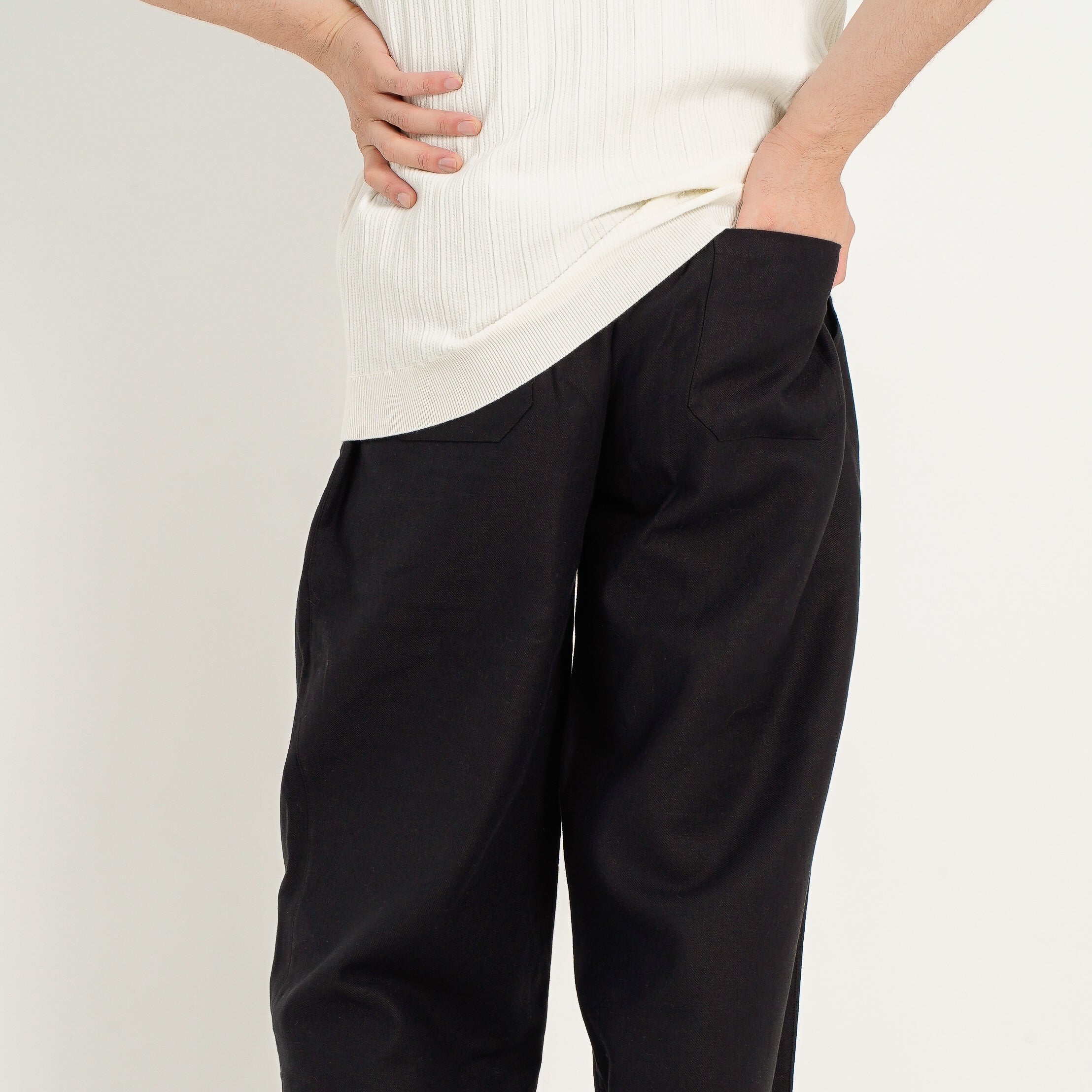 キャンベルトラウザーズ (BLACK)