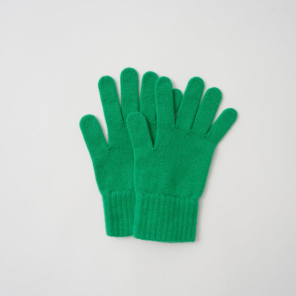 カシミヤ プレーンニットグローブ_K02 (ライム)