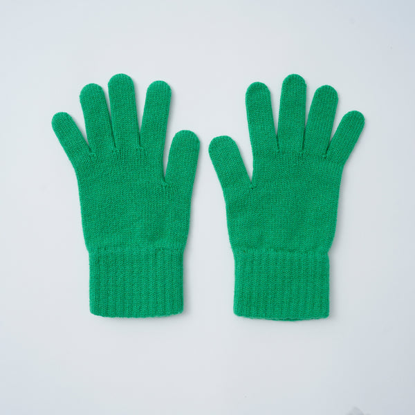 カシミヤ プレーンニットグローブ_K02 (ライム)