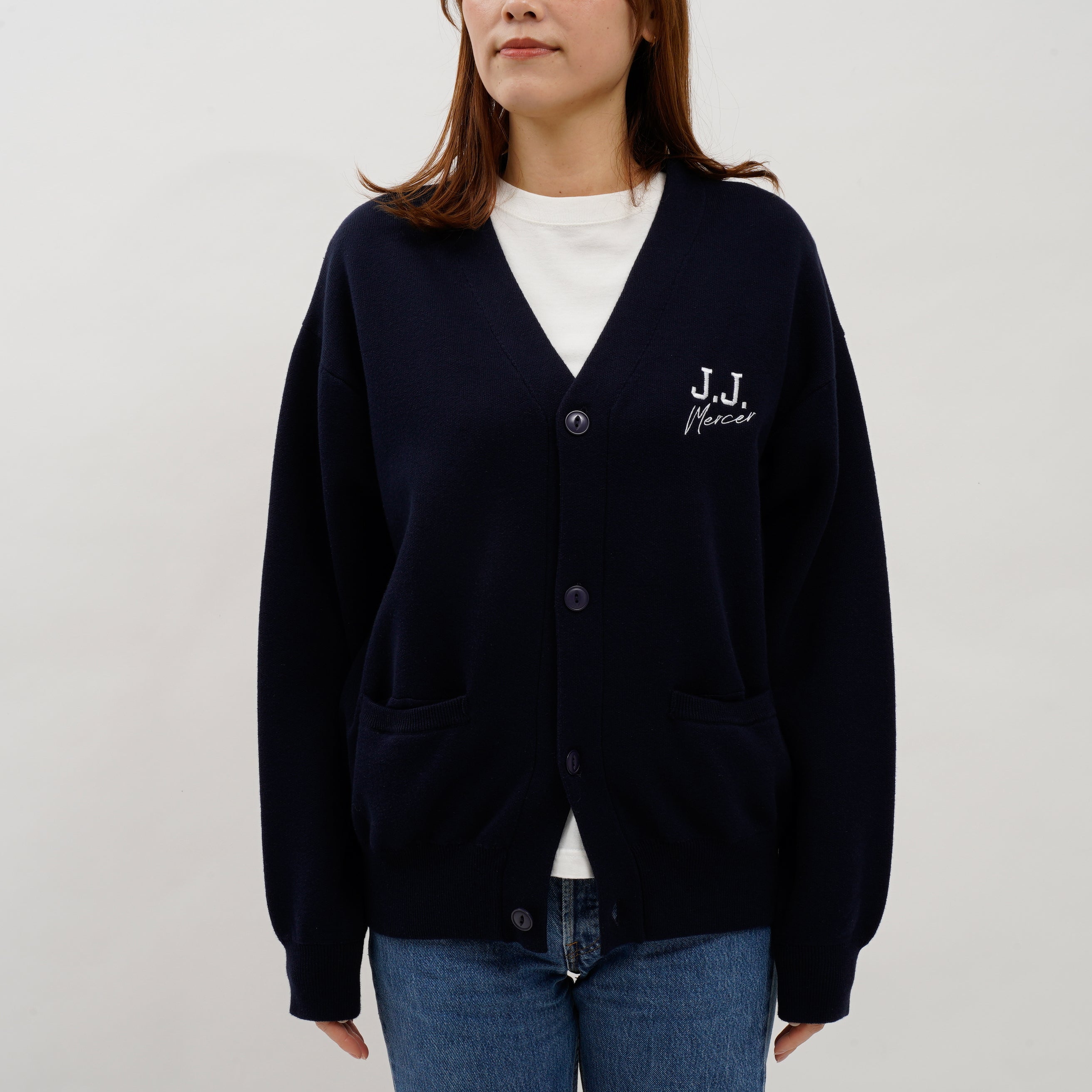 ワンポイント刺繍カーディガン 25S02