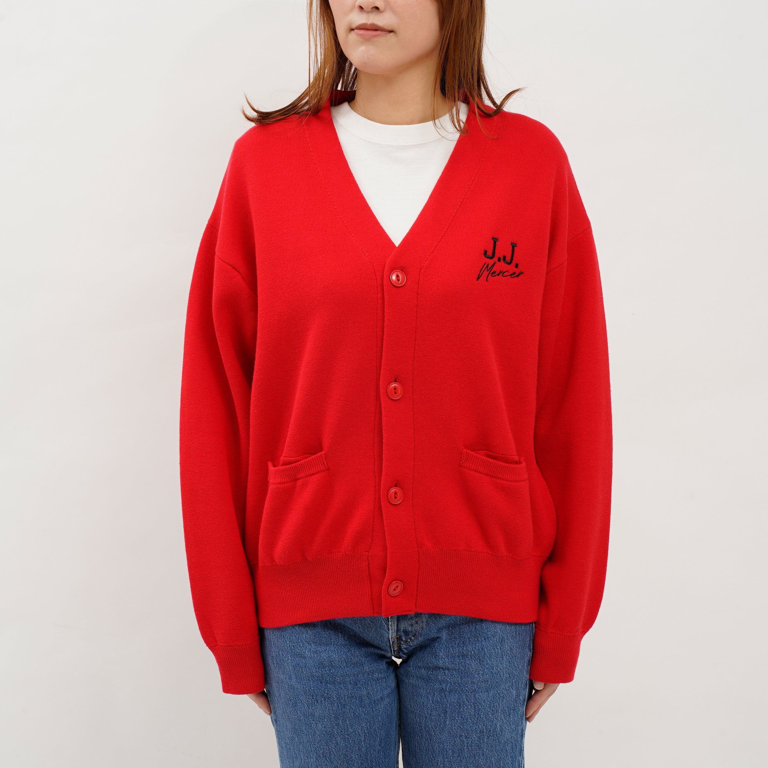 ワンポイント刺繍カーディガン 25S02