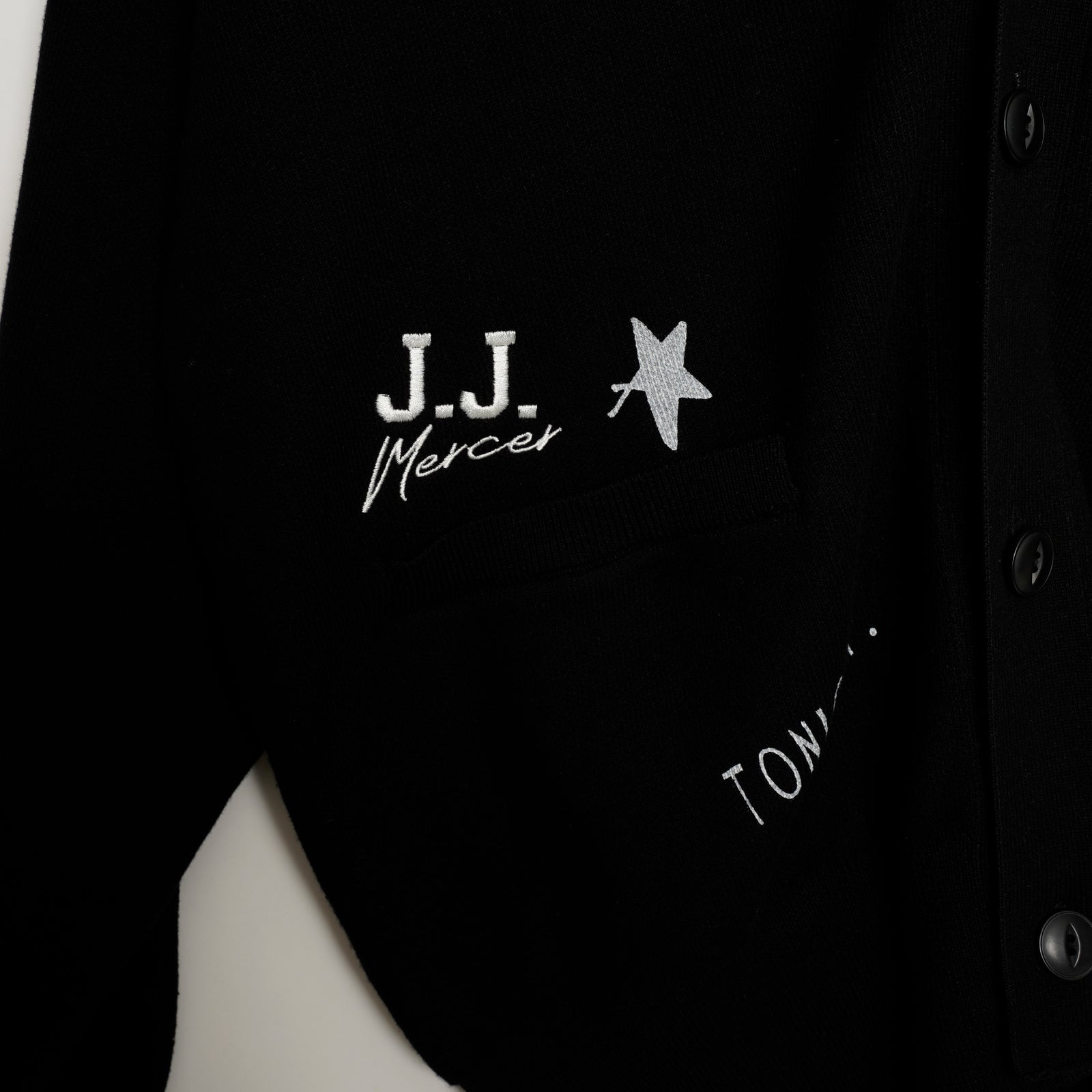 新品未使用 glamb 花柄 カーディガン M ブラック 定価25,850円 Starting Over カーディガン 花柄 クロシェ編み オーバーサイズ