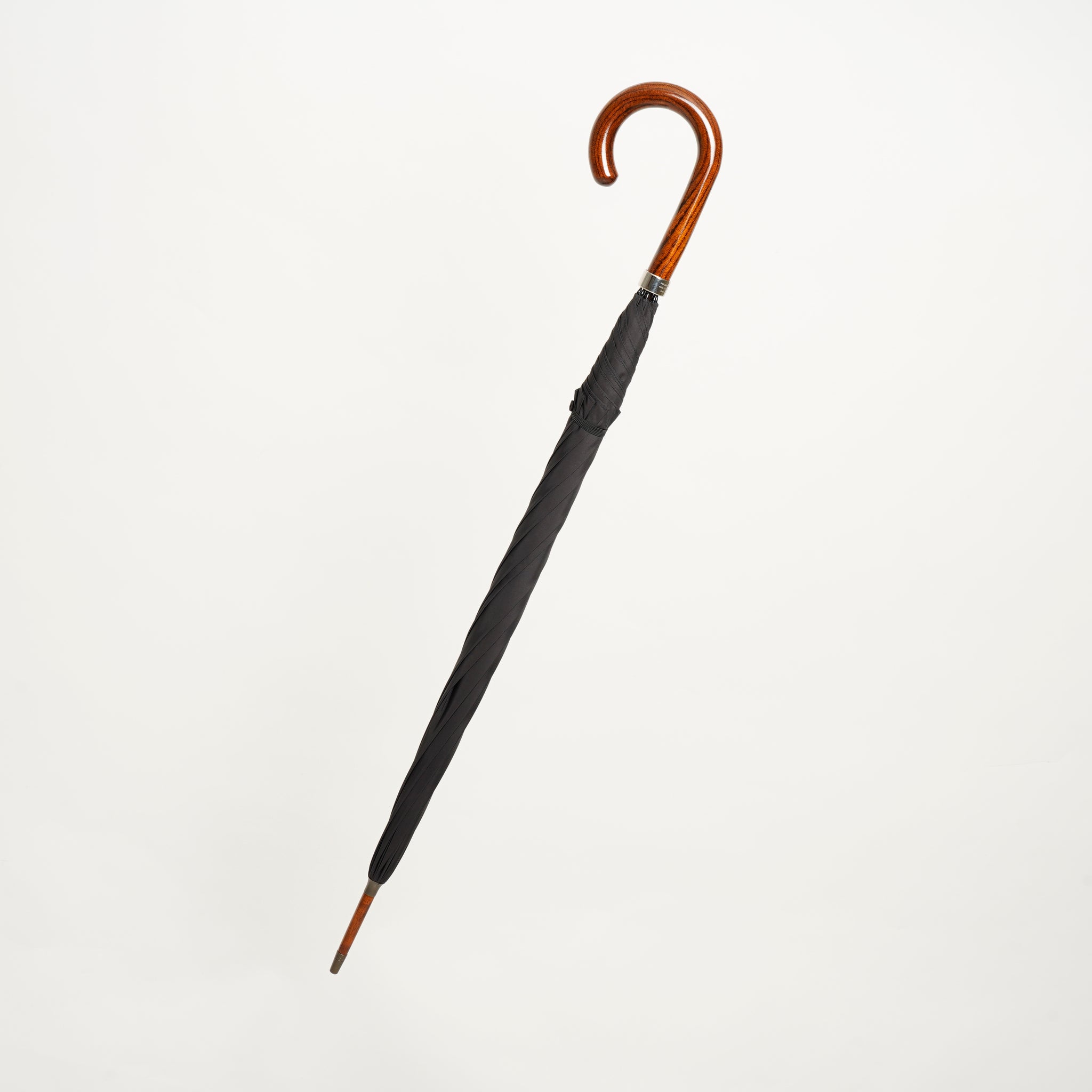 GT1 Hardwood | 長傘 | アーチ型ハンドル | ハードウッド(漆塗 - 拭き漆) | 晴雨兼用傘 - グリニッジ オンラインストア