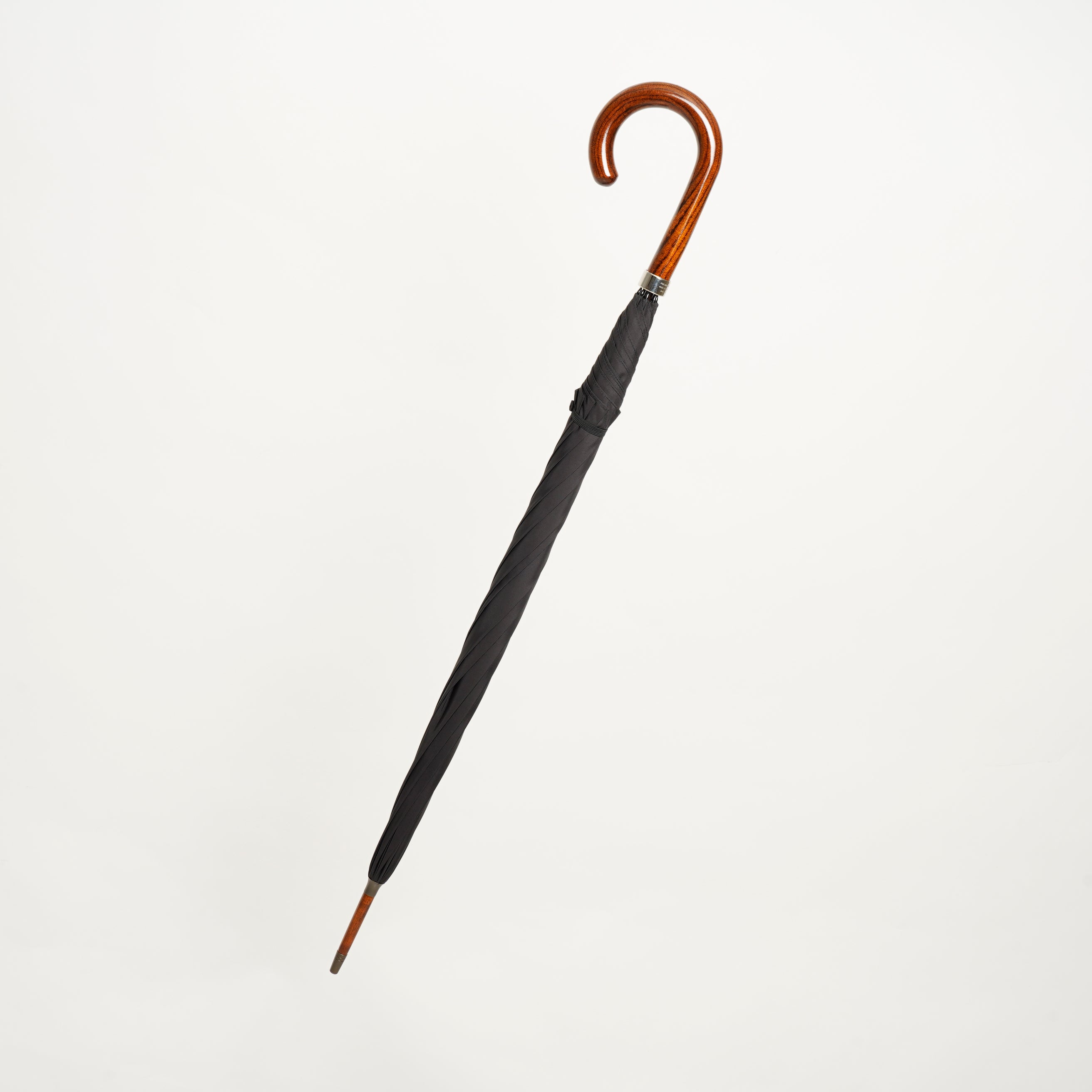 GT1 Hardwood | 長傘 | アーチ型ハンドル | ハードウッド(漆塗 - 拭き漆) | 晴雨兼用傘 - グリニッジ オンラインストア