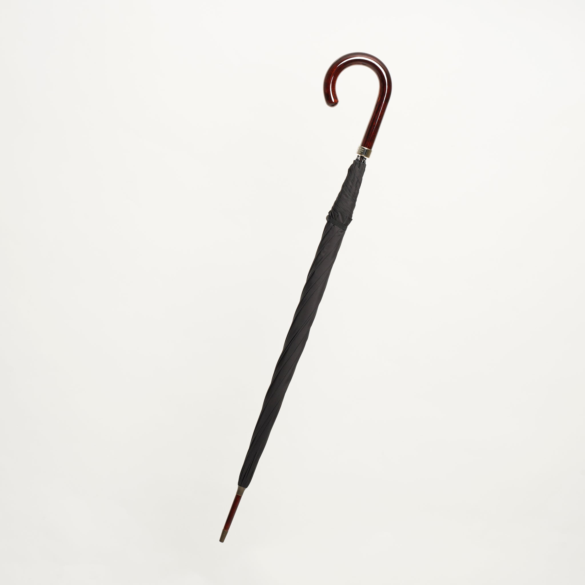 GT1 Hardwood | 長傘 | アーチ型ハンドル | ハードウッド(漆塗 - 赤呂色) | 晴雨兼用傘 - グリニッジ オンラインストア