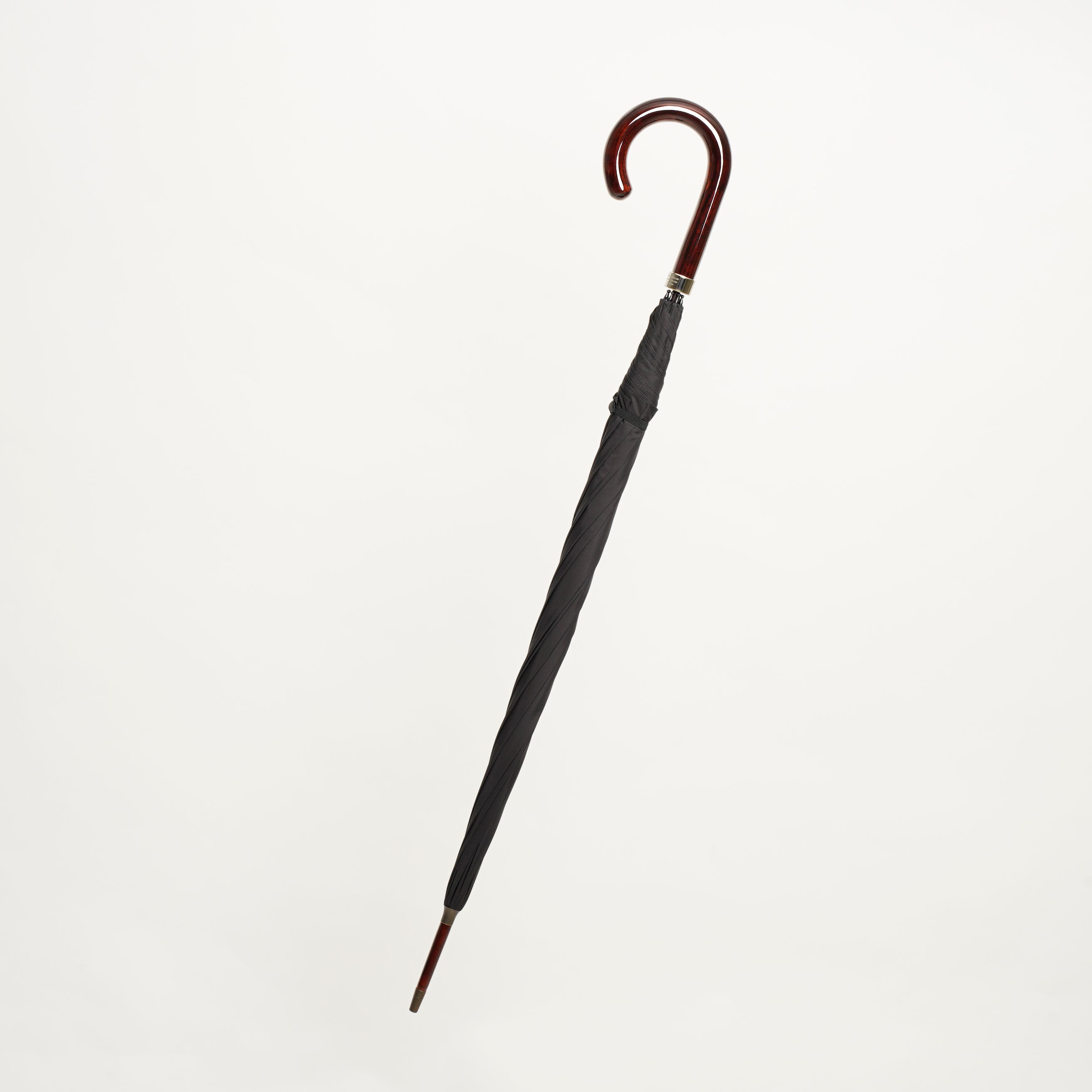 GT1 Hardwood | 長傘 | アーチ型ハンドル | ハードウッド(漆塗 - 赤呂色) | 晴雨兼用傘 - グリニッジ オンラインストア