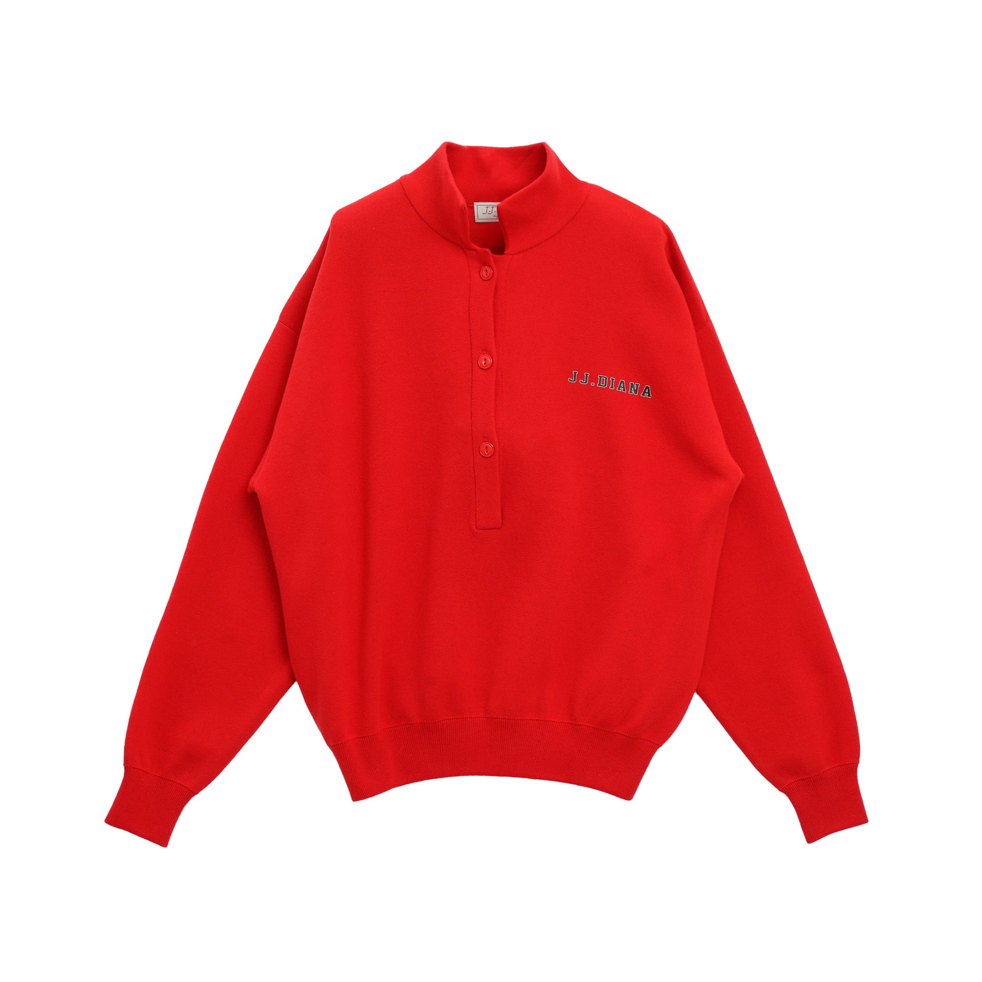 バックロゴスキッパーポロニット 25W702 (RED)