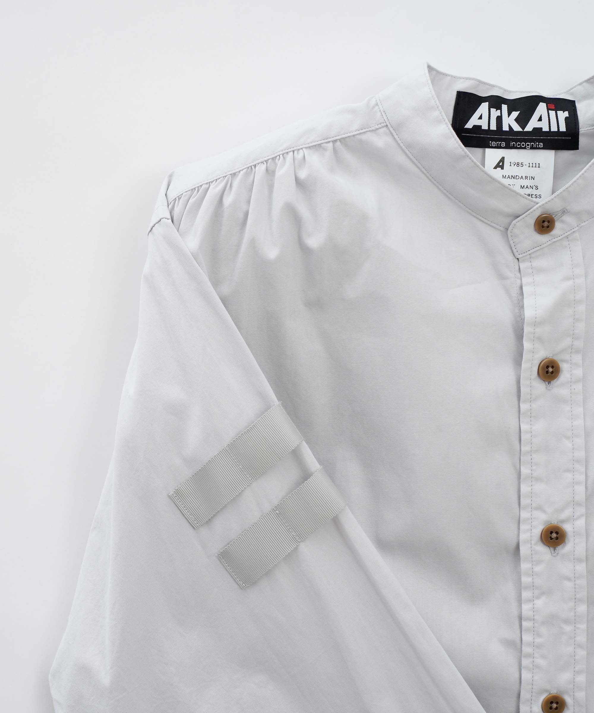 D310RA マンダリンカラーシャツ (WHITE)