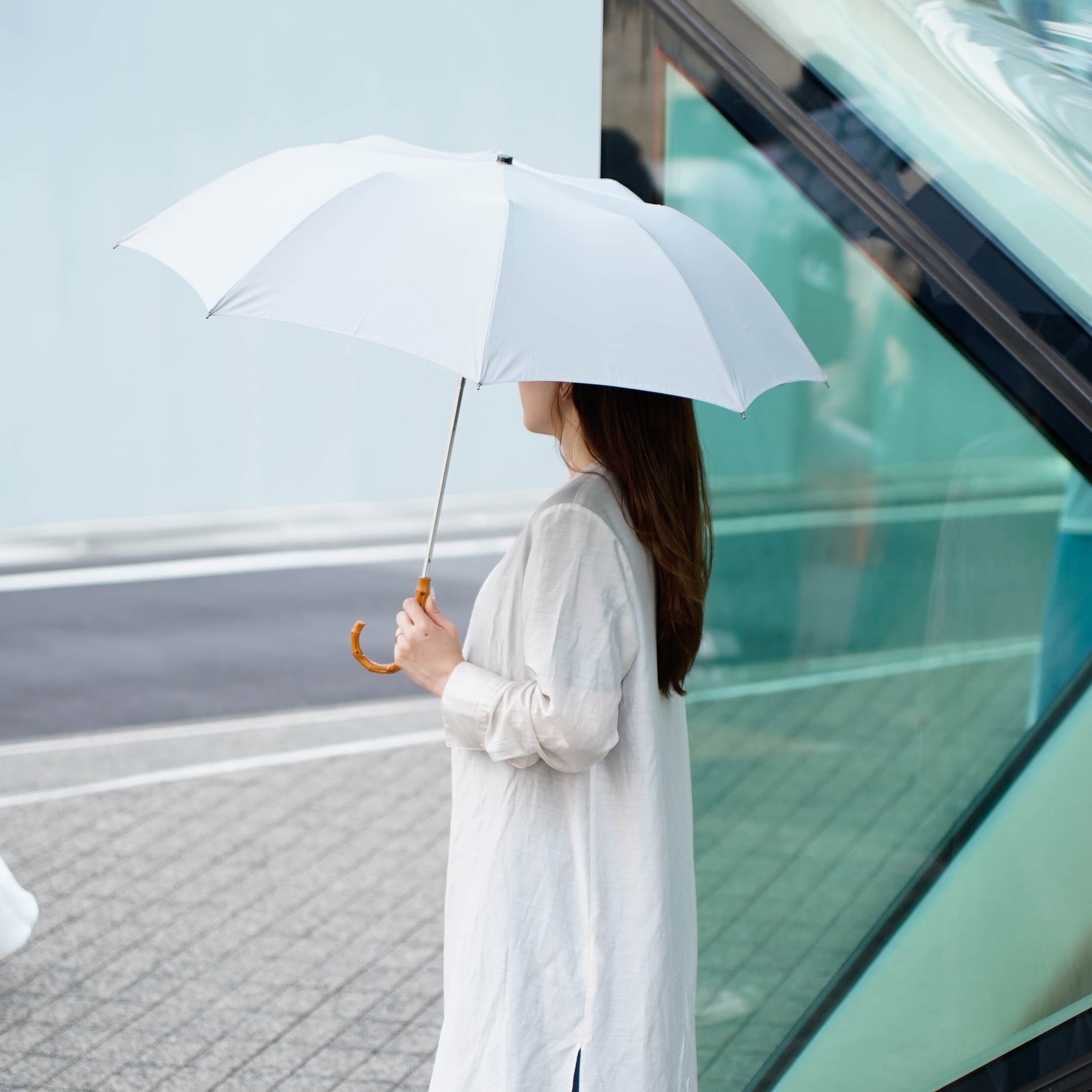 TL12 Whangee | 折りたたみ傘 | アーチ型ハンドル | ワンギー | 晴雨兼用傘（遮光）(37 NAVY)