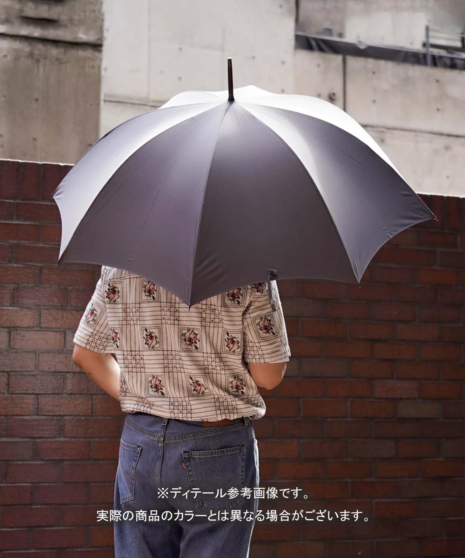 GT1 Hardwood | 長傘 | アーチ型ハンドル | ハードウッド| 晴雨兼用傘 (LIGHT GREY)