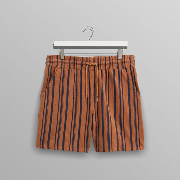 【予約】ダドリーショーツ REVERSE TERRY (RUST/NAVY)