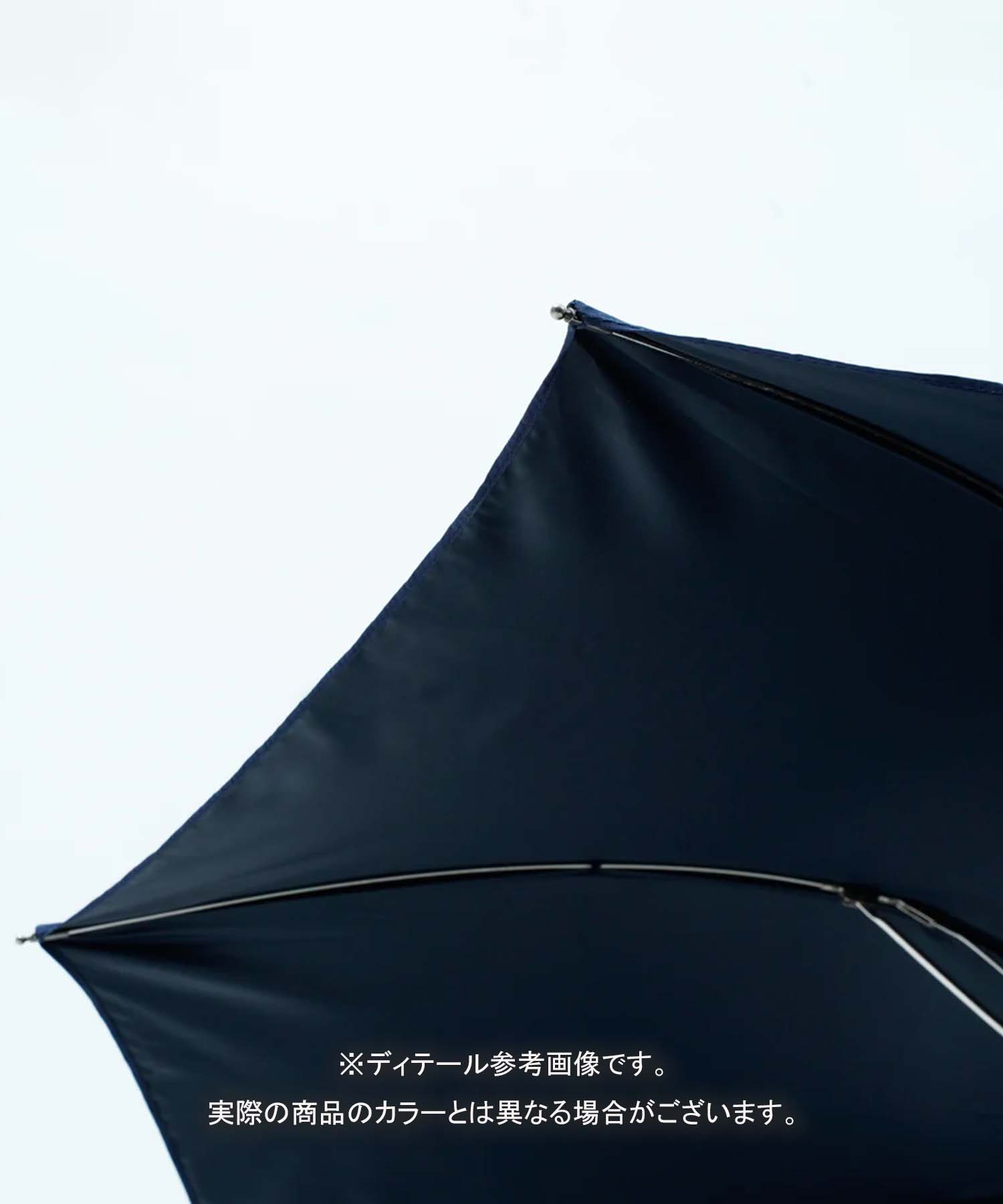 TL11 Brown Maple Straight with Fox Engraved Disc | 折りたたみ傘 | ストレート型ハンドル | メイプル | 晴雨兼用傘（遮光） (92 Light Grey)