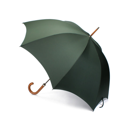GT1 Hardwood | 長傘 | アーチ型ハンドル | ハードウッド | 晴雨兼用傘 (Dark Graind-790 DARK GREEN)