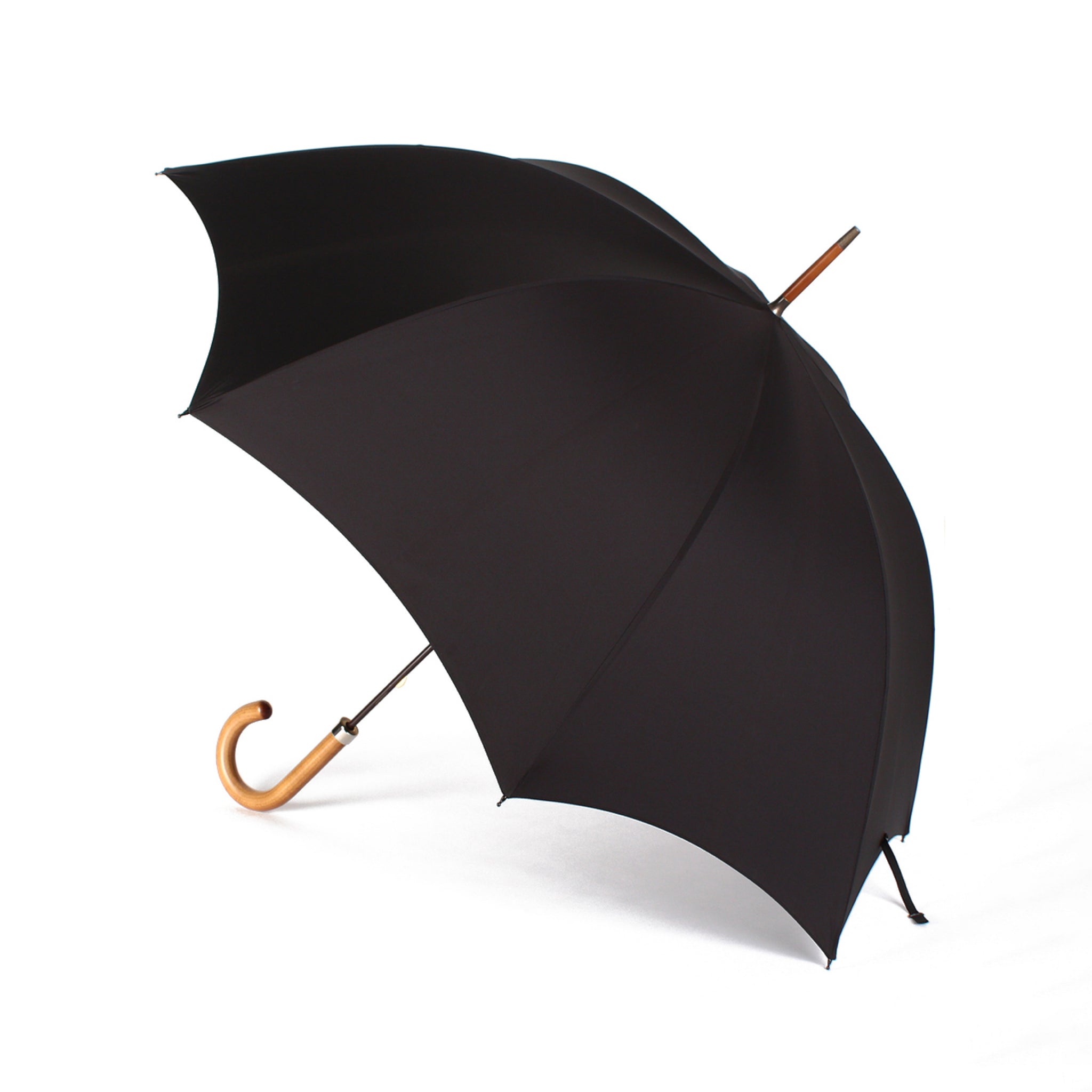 GT1 Hardwood | 長傘 | アーチ型ハンドル | ハードウッド | 晴雨兼用傘 (099 BLACK)