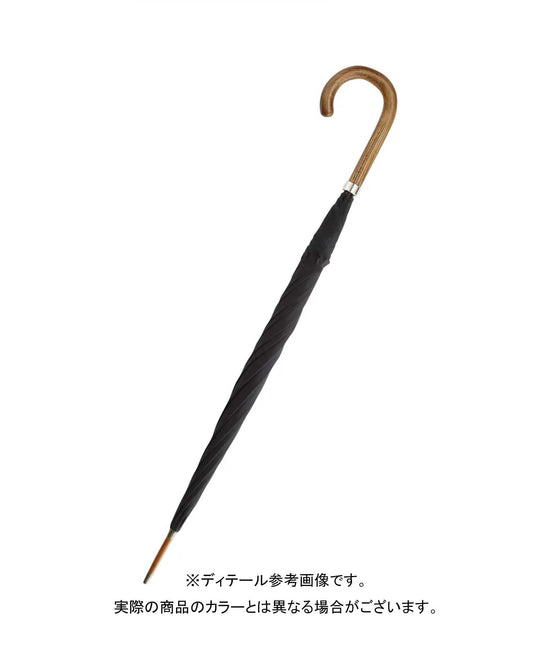 GT1 Hardwood | 長傘 | アーチ型ハンドル | ハードウッド | 晴雨兼用傘 (Dark Graind-790 DARK GREEN)