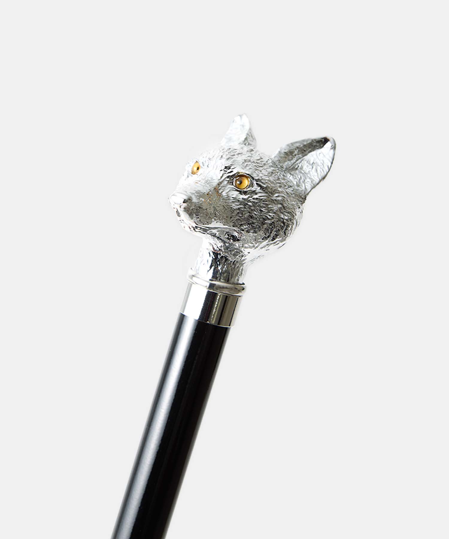 GT29 Nickel Animal Head | 長傘 | アニマルヘッド | ニッケル | 晴雨兼用傘 (FOX-BLACK WATCH)