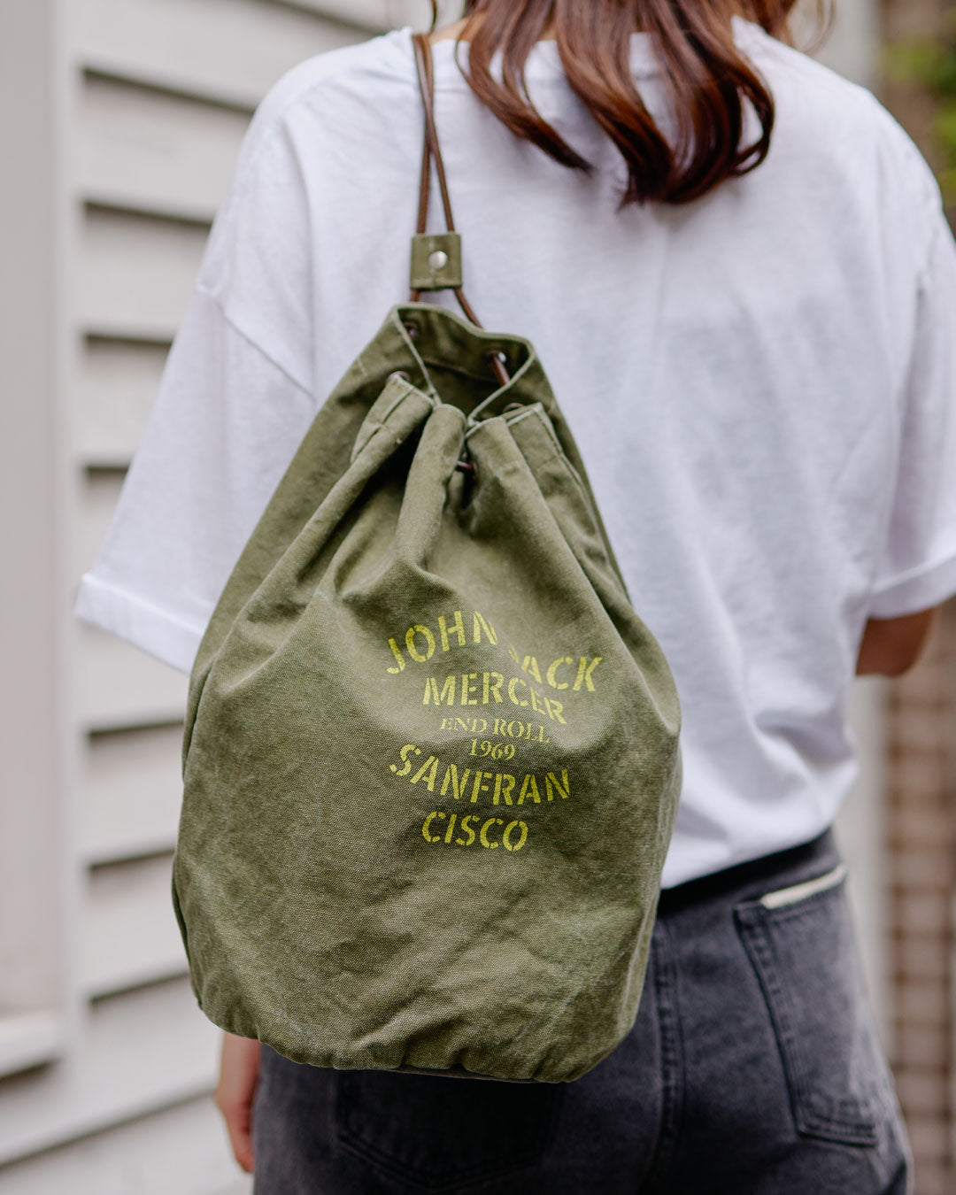 ロゴビーチバッグ 26W501 (OLIVE)