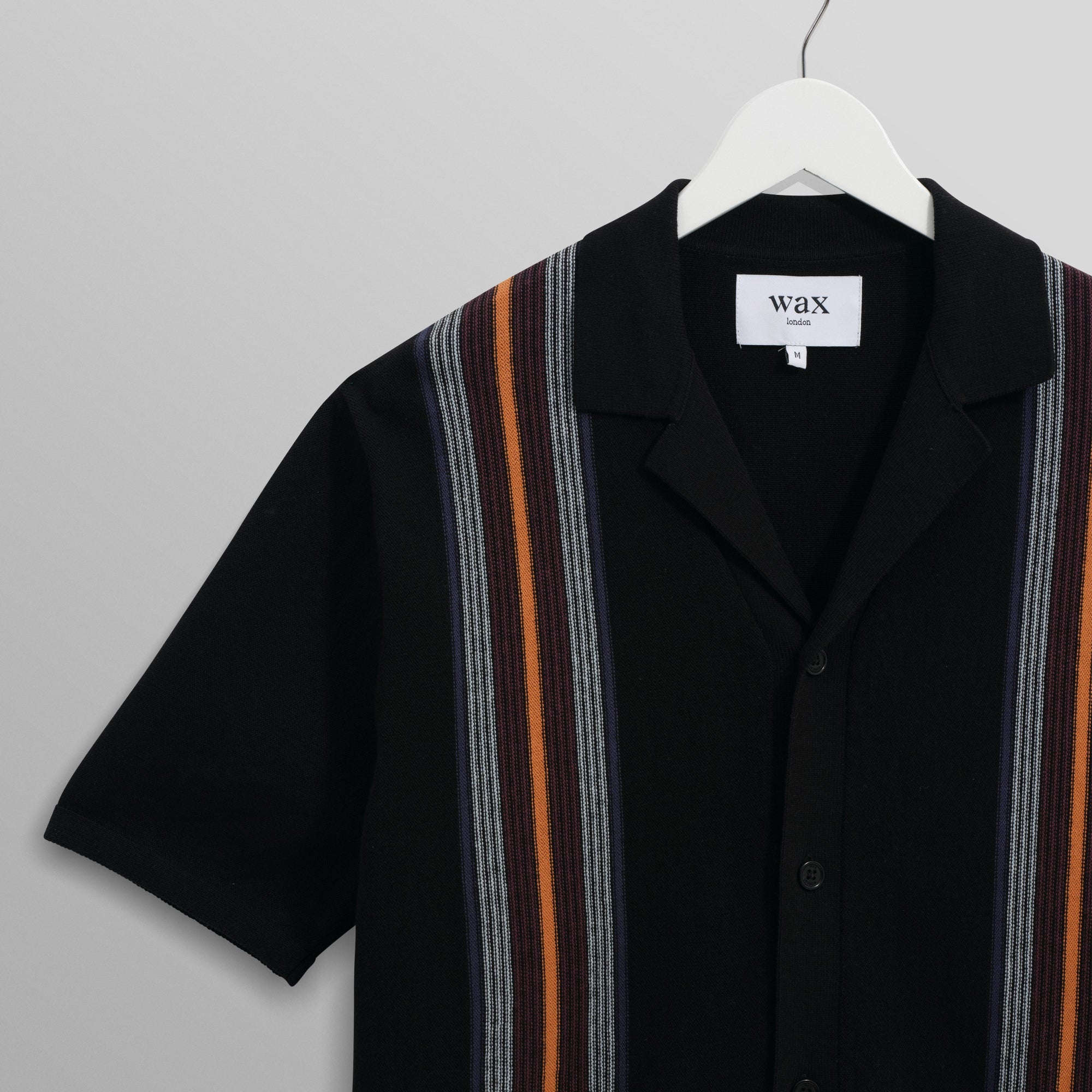 アイビーシャツ COTTON STRIPE (BLACK/MULTI)