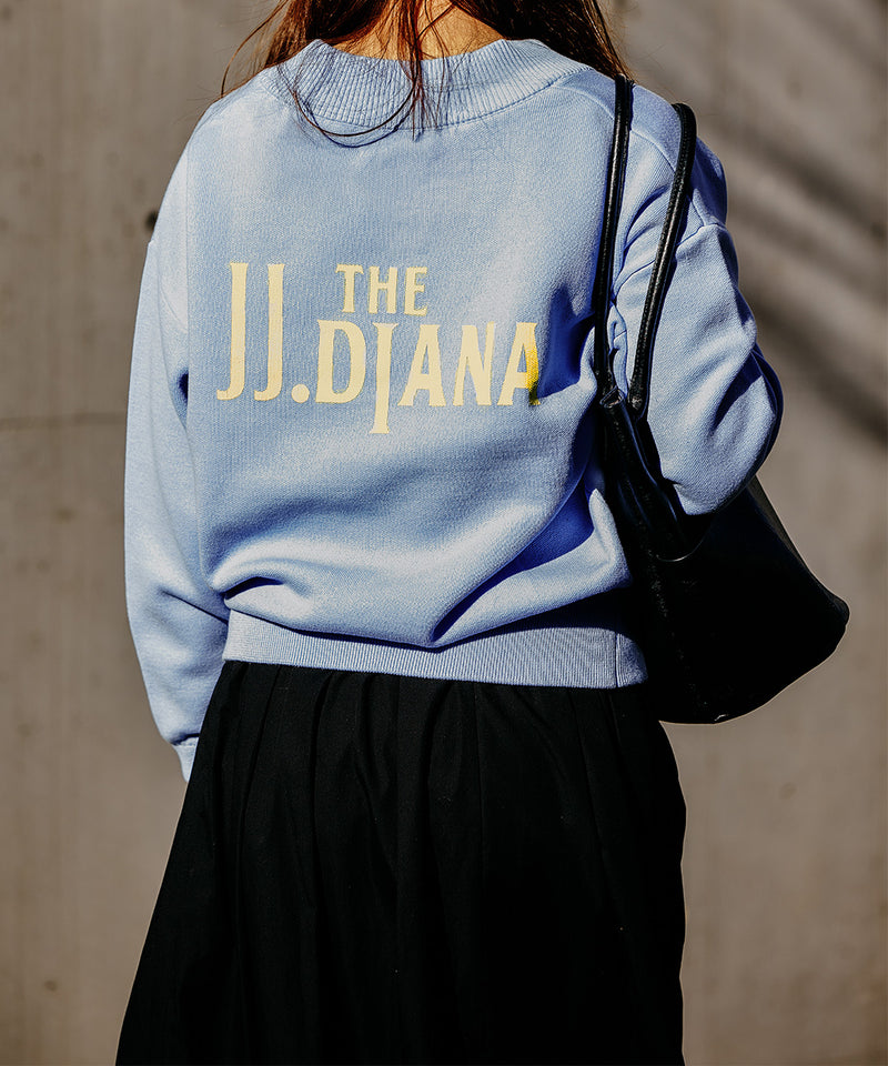 Vネックバックロゴニット 25W602B (SAX) | ジェイジェイマーサー