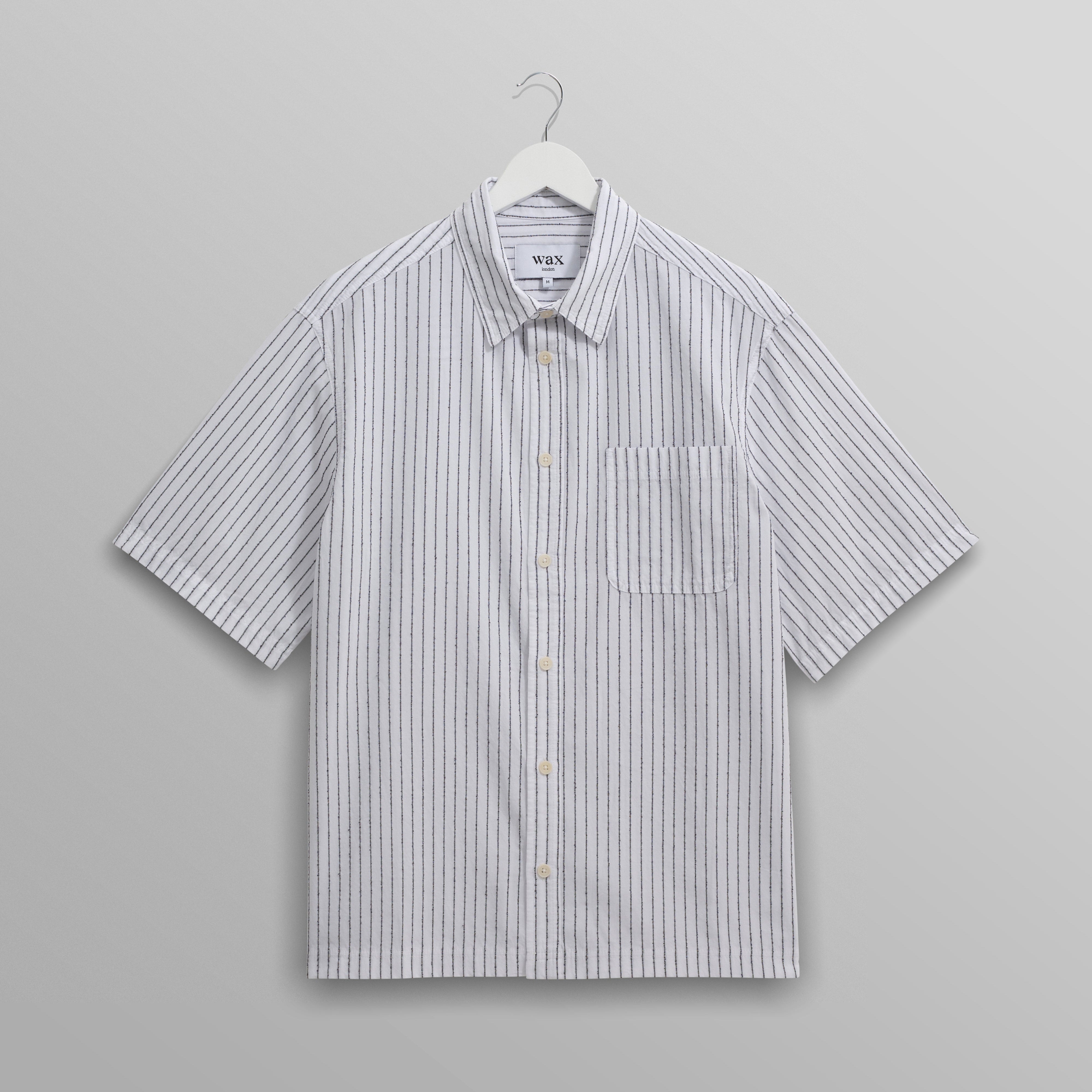 キューシャツ BOUCLE STRIPE (WHITE)