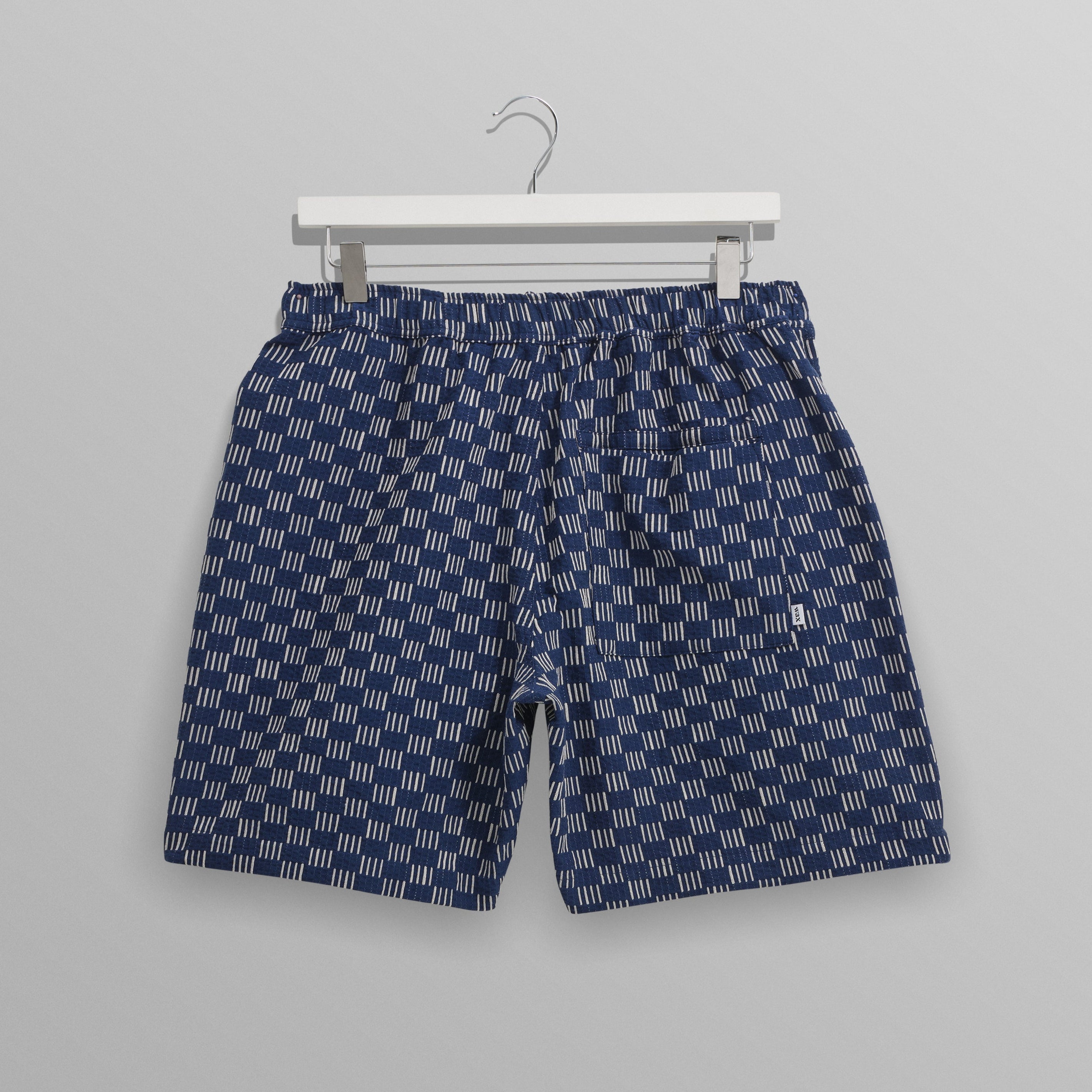 カートショーツ GRID STITCH (INDIGO/ECRU)