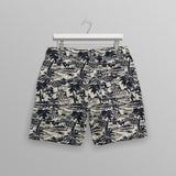 【予約】カートショーツ BEACH SCENE JACQUARD (NAVY/ECRU)