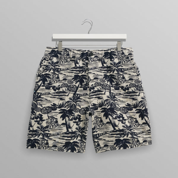 【予約】カートショーツ BEACH SCENE JACQUARD (NAVY/ECRU)