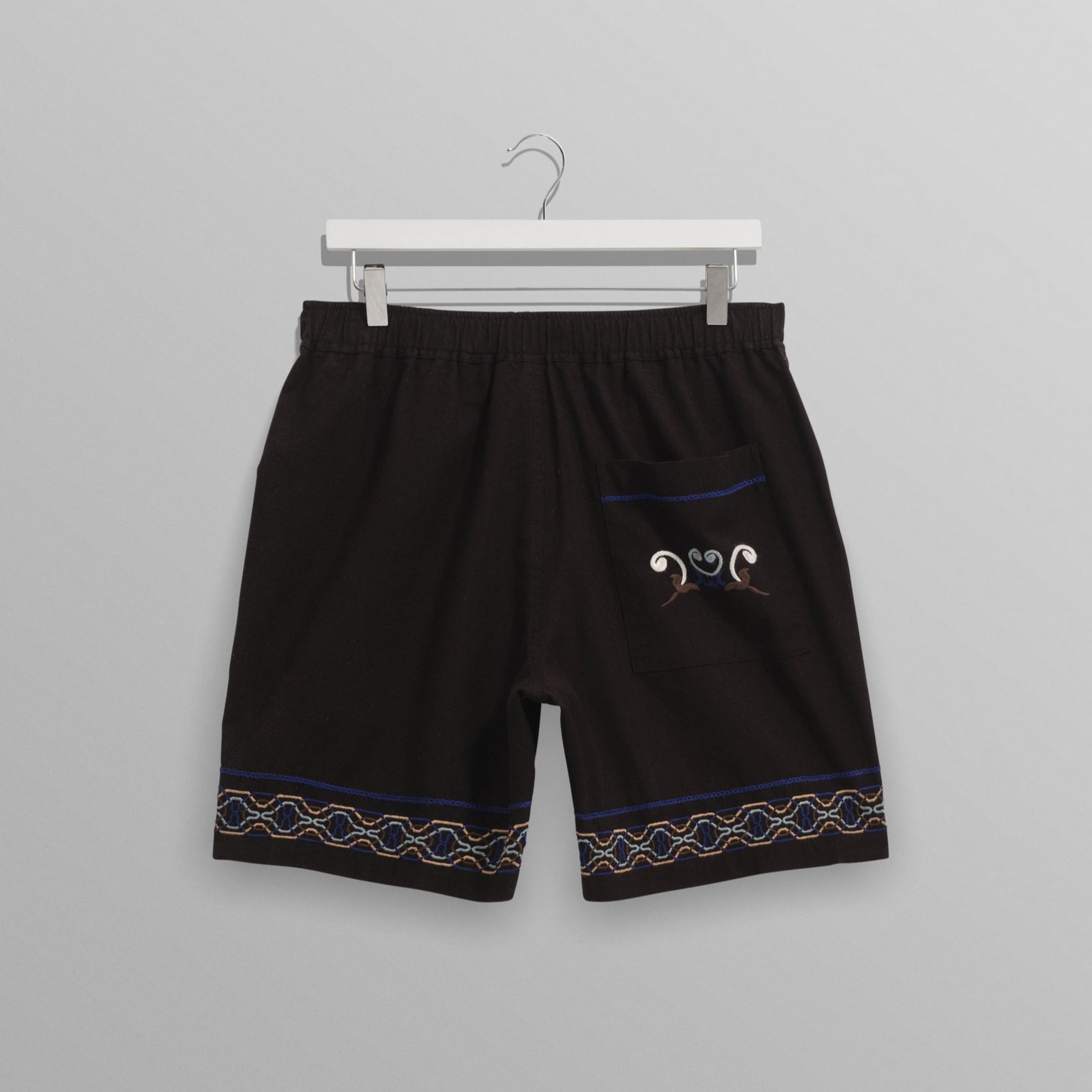 カートショーツ BORDER PLACEMENT (BLACK/BLUE)