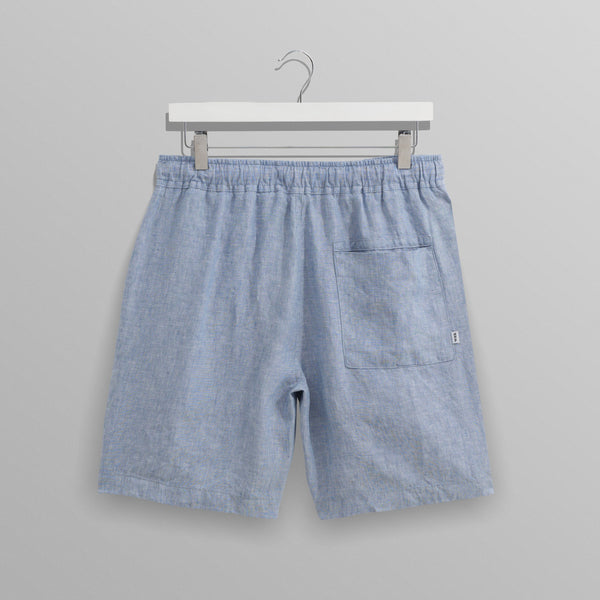 【予約】カートショーツ TOW TONE LINEN (BLUE)