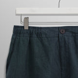 【予約】カートショーツ TOW TONE LINEN (DARK GREEN)