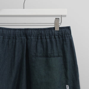 【予約】カートショーツ TOW TONE LINEN (DARK GREEN)