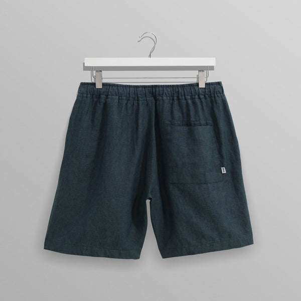 【予約】カートショーツ TOW TONE LINEN (DARK GREEN)