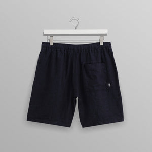 【予約】カートショーツ TOW TONE LINEN (NAVY)