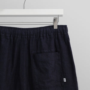 【予約】カートショーツ TOW TONE LINEN (NAVY)