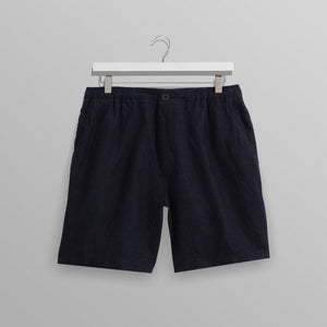 【予約】カートショーツ TOW TONE LINEN (NAVY)