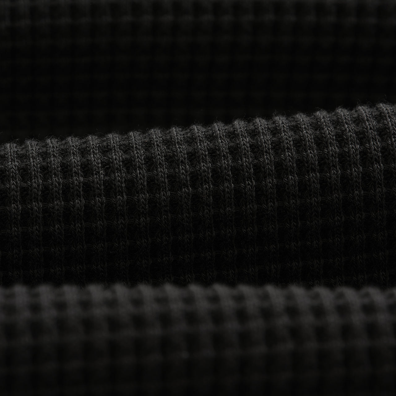 ムーア ロングスリーブTシャツ ヘビーワッフル (BLACK) LST-MOR-BLF-BLK ワックスロンドンwax london