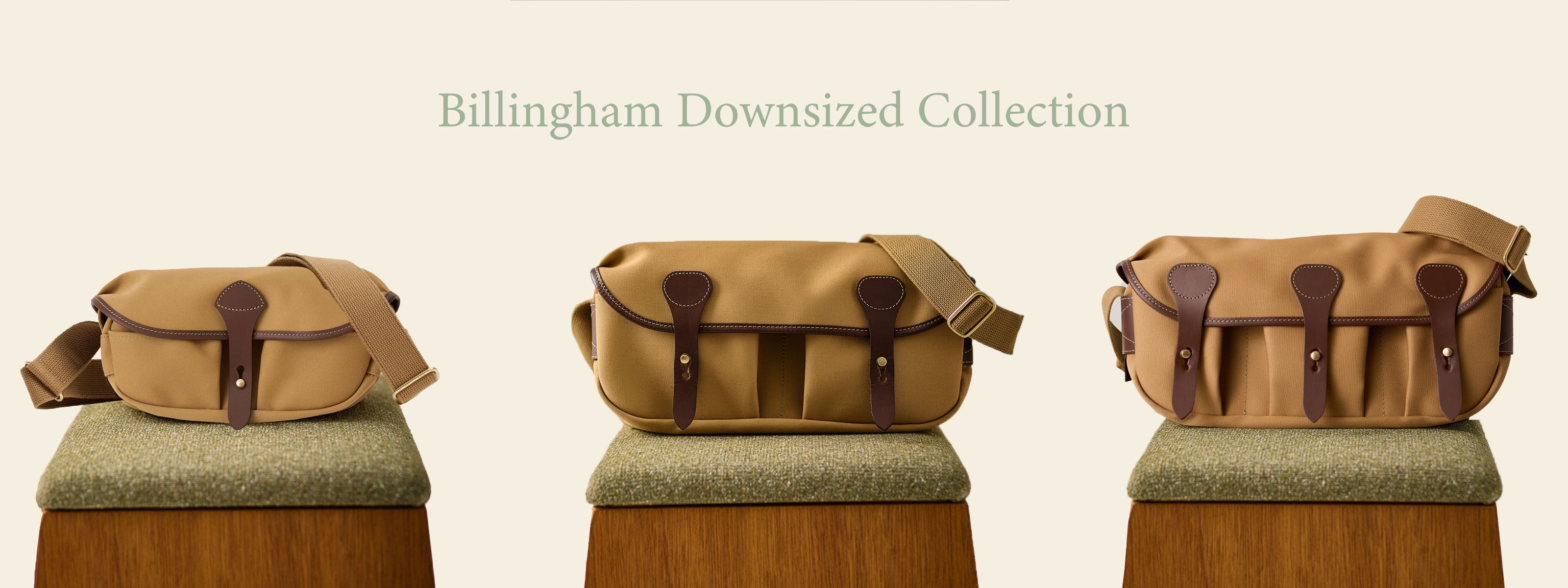 極美品 Billingham ビリンガム ウエストバッグ ボディバッグ ベージュ ウィッカムサッチェルバッグS 全3色 | BRITISH MADE