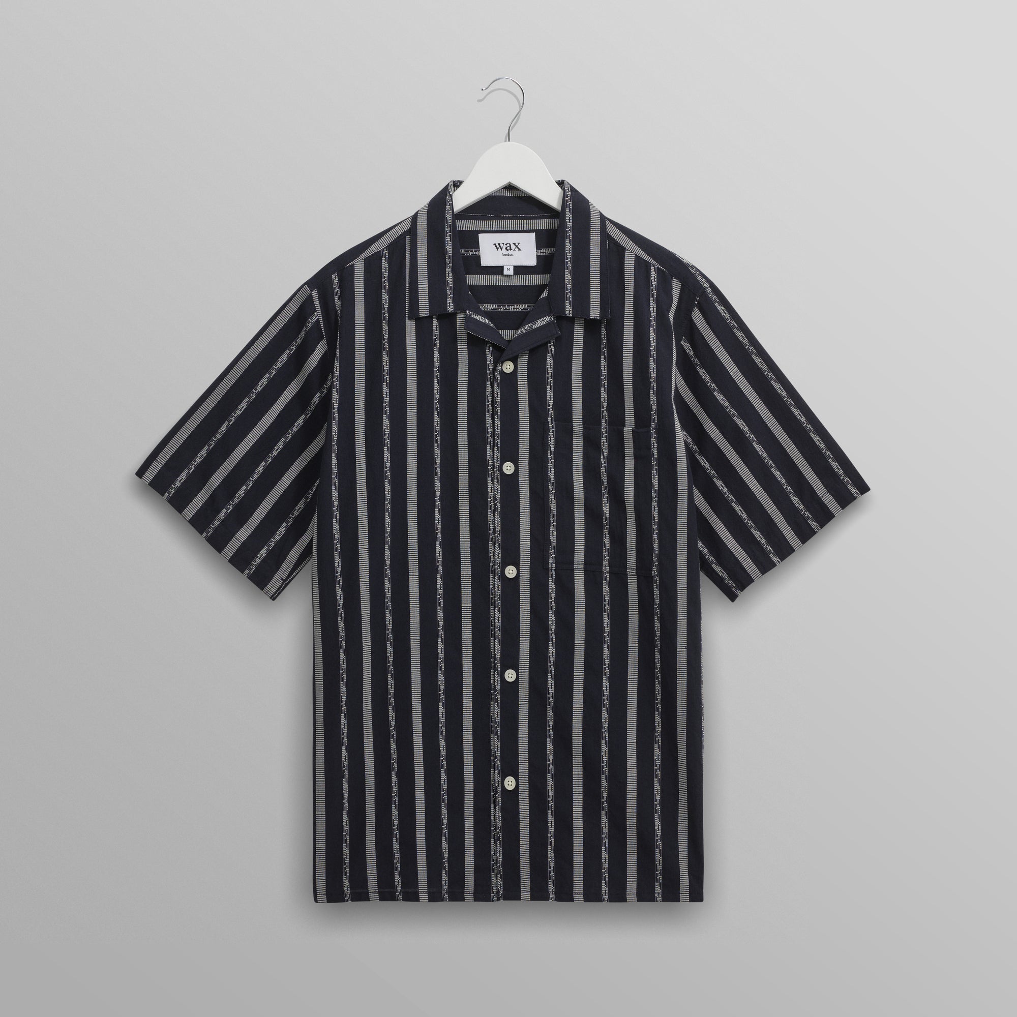 ディドコットシャツ FLECK STRIPE (NAVY)