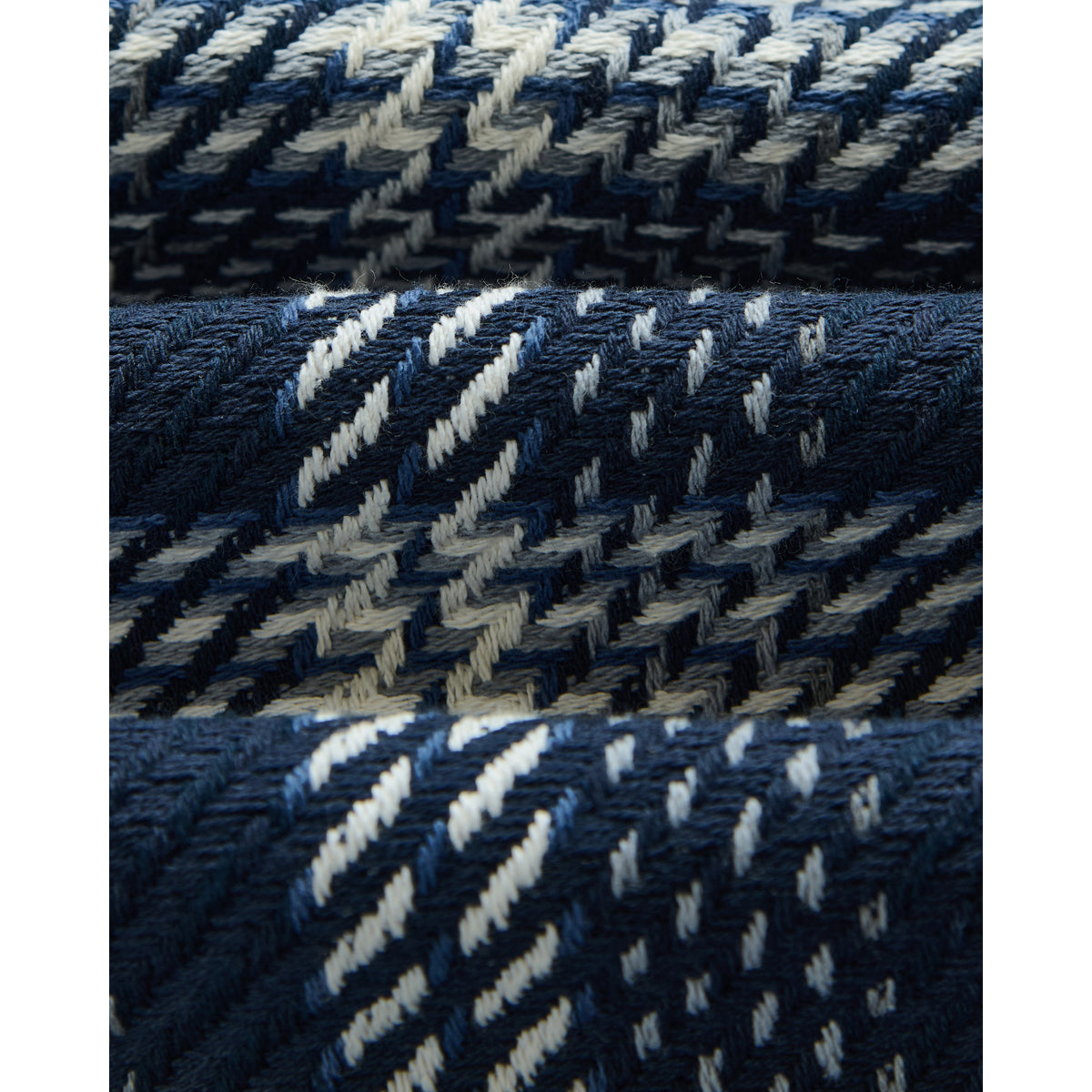オーバーシャツ PLAID WEAVE (NAVY/ECRU)