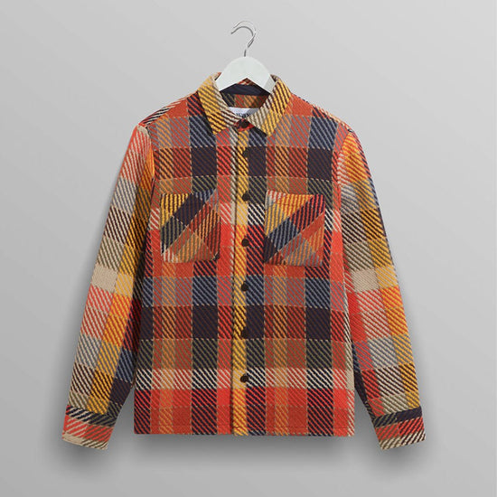 オーバーシャツ PIKE CHECK (ORANGE MULTI) - グリニッジ オンラインストア