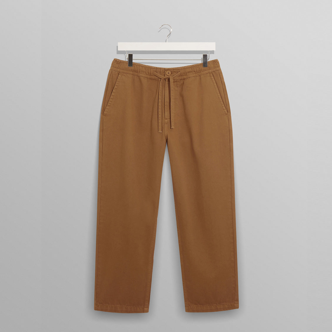 カートトラウザーズ｜オーガニックコットンツイル（CAMEL）