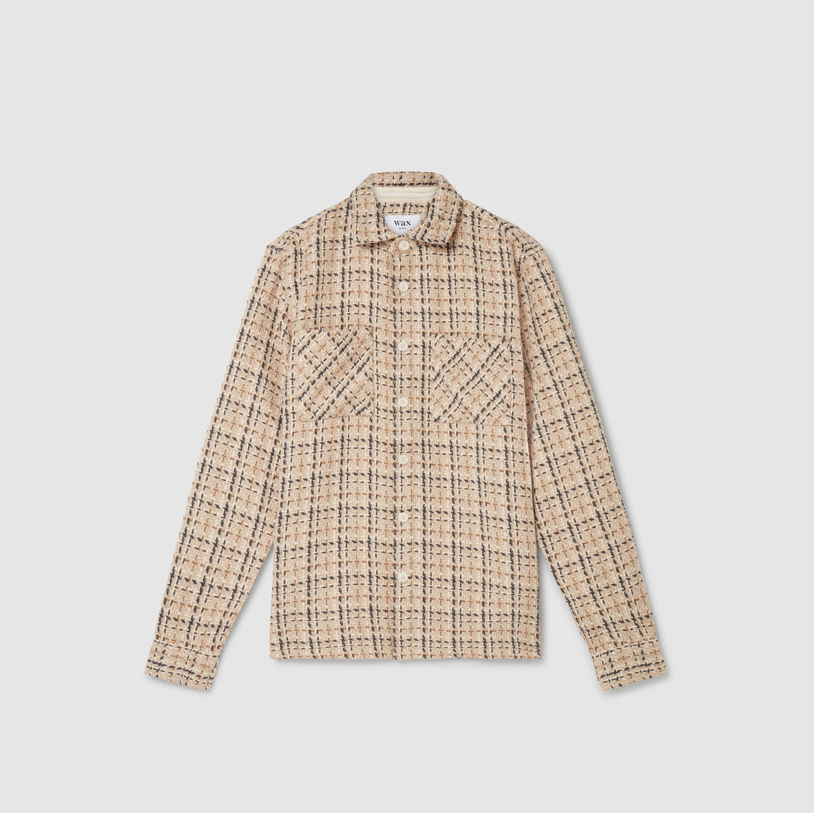 WHオーバーシャツ｜イーデンチェック（BEIGE/ECRU）
