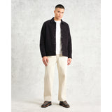 【予約】オーバーシャツ ROMER HEAVY CRINKLE COTTON (BLACK)
