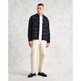 【予約】オーバーシャツ SKATE CHECK (NAVY/BLUE)