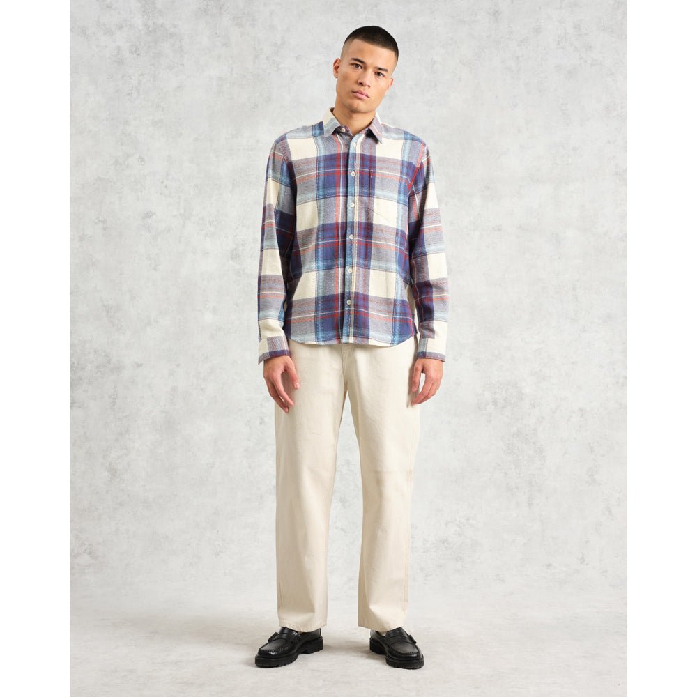 シェリーシャツ FLANNEL CHECK (BLUE/MULTI) - グリニッジ オンラインストア