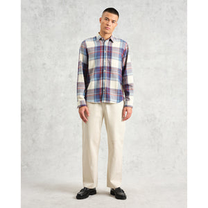 【予約】シェリーシャツ FLANNEL CHECK (BLUE/MULTI)