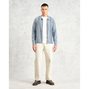 レノックスジップ MILANO RIPPLE STRIPE (GREY BLUE)