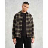 オーバーシャツ HUTTON CHECK (BLACK/YELLOW)
