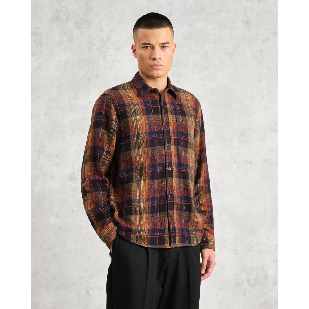 シェリーシャツ FLANNEL CHECK (MULTI)【ワックスロンドン日本公式