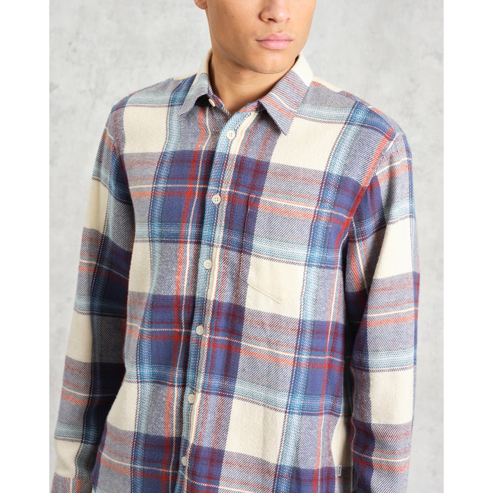 シェリーシャツ FLANNEL CHECK (BLUE/MULTI) - グリニッジ オンラインストア
